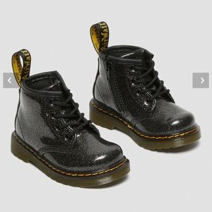 Dr Martens’s INFANT 1460 GLITTER LACE UP BOOTS